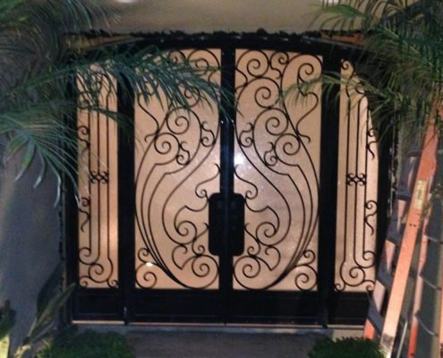 custom iron door